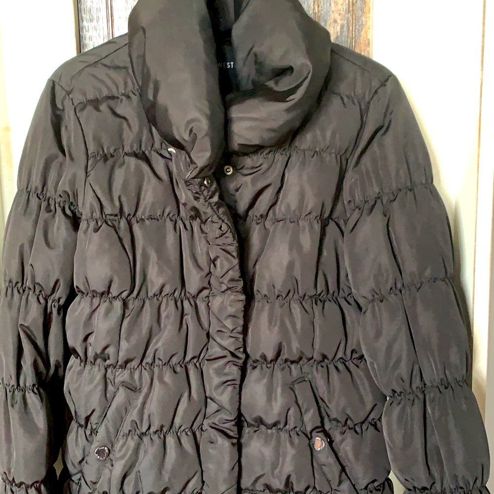 Black puffer jacket